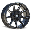 TW2 22x10 6x135/6x139.7 -18 Gloss Black Milled