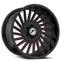 XF OFFROAD XF-239 20x10 6x135/6x139.7 -12 Gloss Black Milled Red