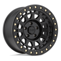 BLACK RHINO PRIMM  MATTE BLACK W/ BRASS BOLTS  17x8.5     -38      71,5  Conical