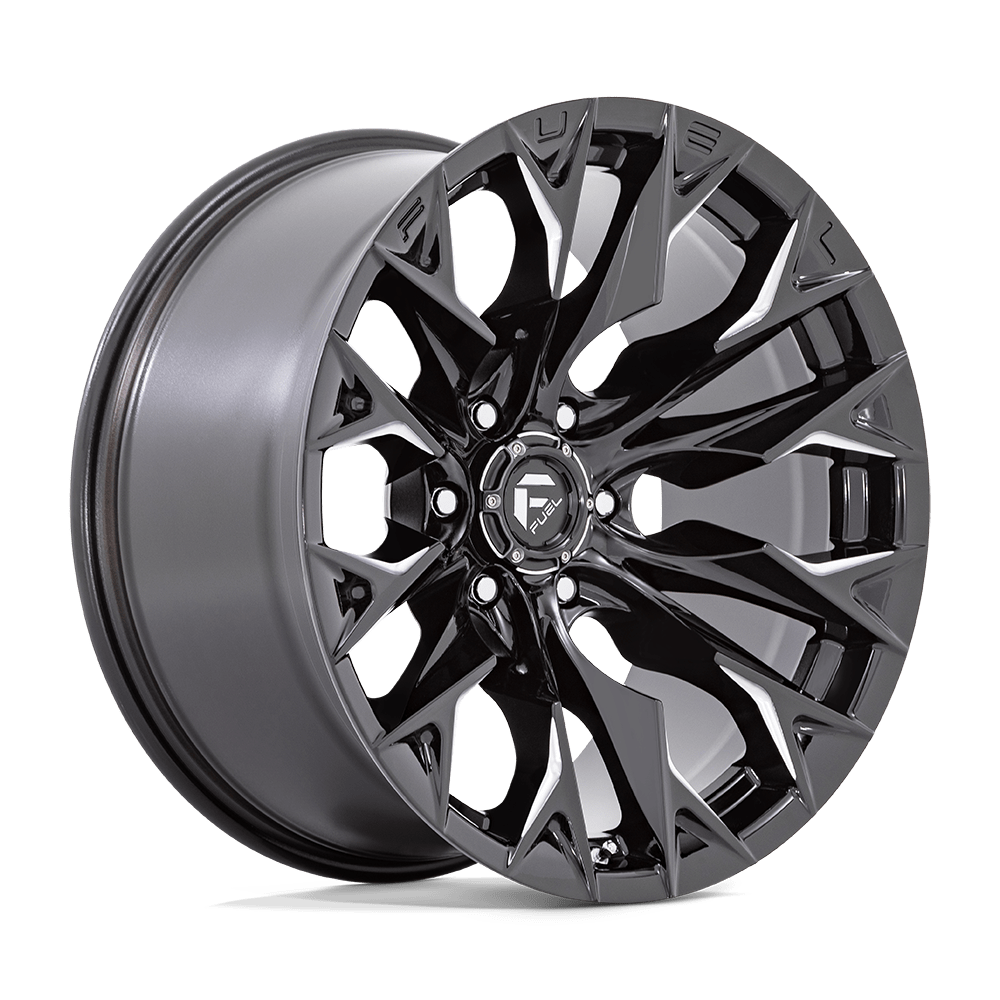 FUEL FLAME  GLOSS BLACK MILLED  20x9     +20      106.1  Conical     6X139.7