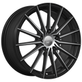 DAI SPECTER Noir lustré - Façade machinée 14x6.0  4x100  Offset: 35  Hub: 73.1