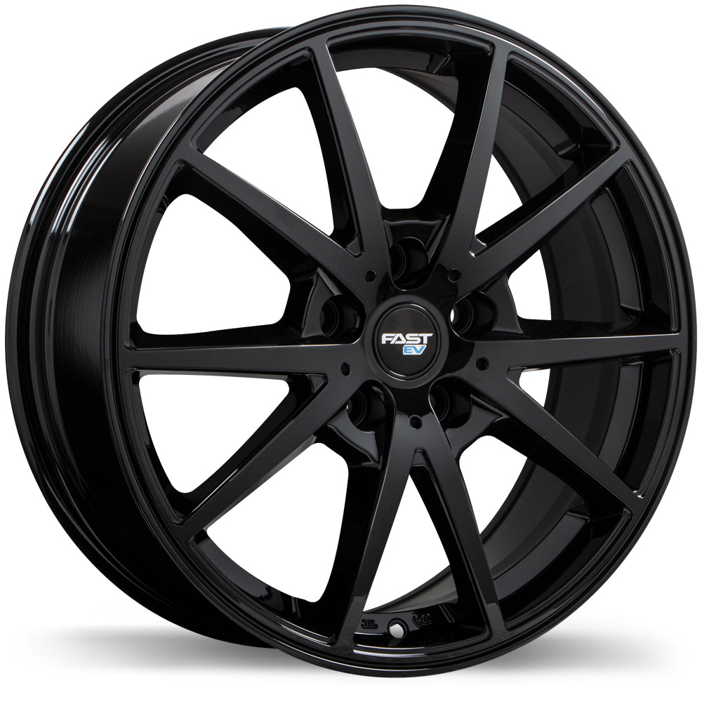 Fast Wheels EV02  GLOSS BLACK  17x6.5     +38      66.1  Conical     5X114.3