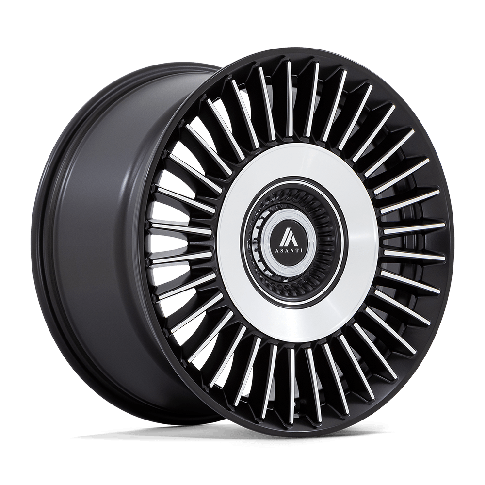 Asanti  TIARA SATIN BLACK WITH BRIGHT MACHINED FACE  20x10.5      ET: 38       7