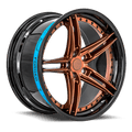 Sentali Barrel Forged SB3 22x10.5 5x112 25 Gloss Black Lip / Gloss Bronze Centre