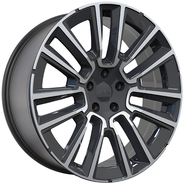 REPLICA 402 Noir lustré - Façade machinée 19x8.0  5x108  Offset: 45  Hub: 63.4