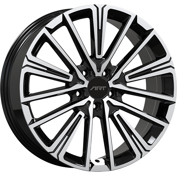 REPLICA 397 Noir lustré - Façade machinée 20x8.0  5x112  Offset: 45  Hub: 66.6
