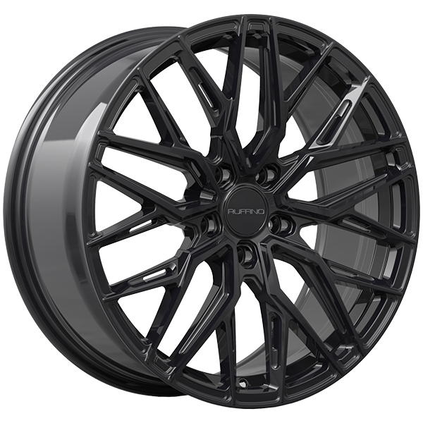 RUFFINO GLORY Noir lustré 19x8.5  5x114.3  Offset: 35  Hub: 73.1