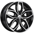 REPLICA 143 Noir lustré - Façade machinée 17x7.0  5x114.3  Offset: 45  Hub: 67.1