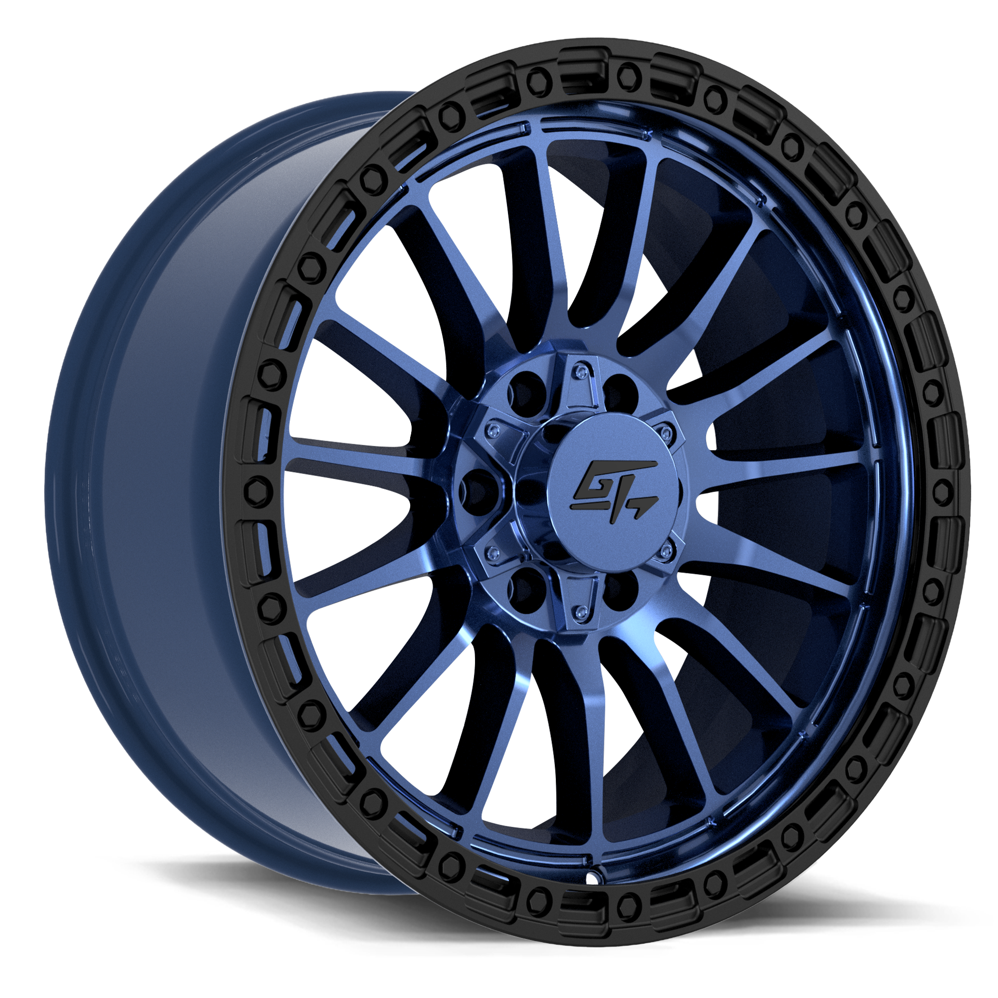 Renegade 17x9 5x127 / 5x139.7 +12 Midnight Blue with Black Ring