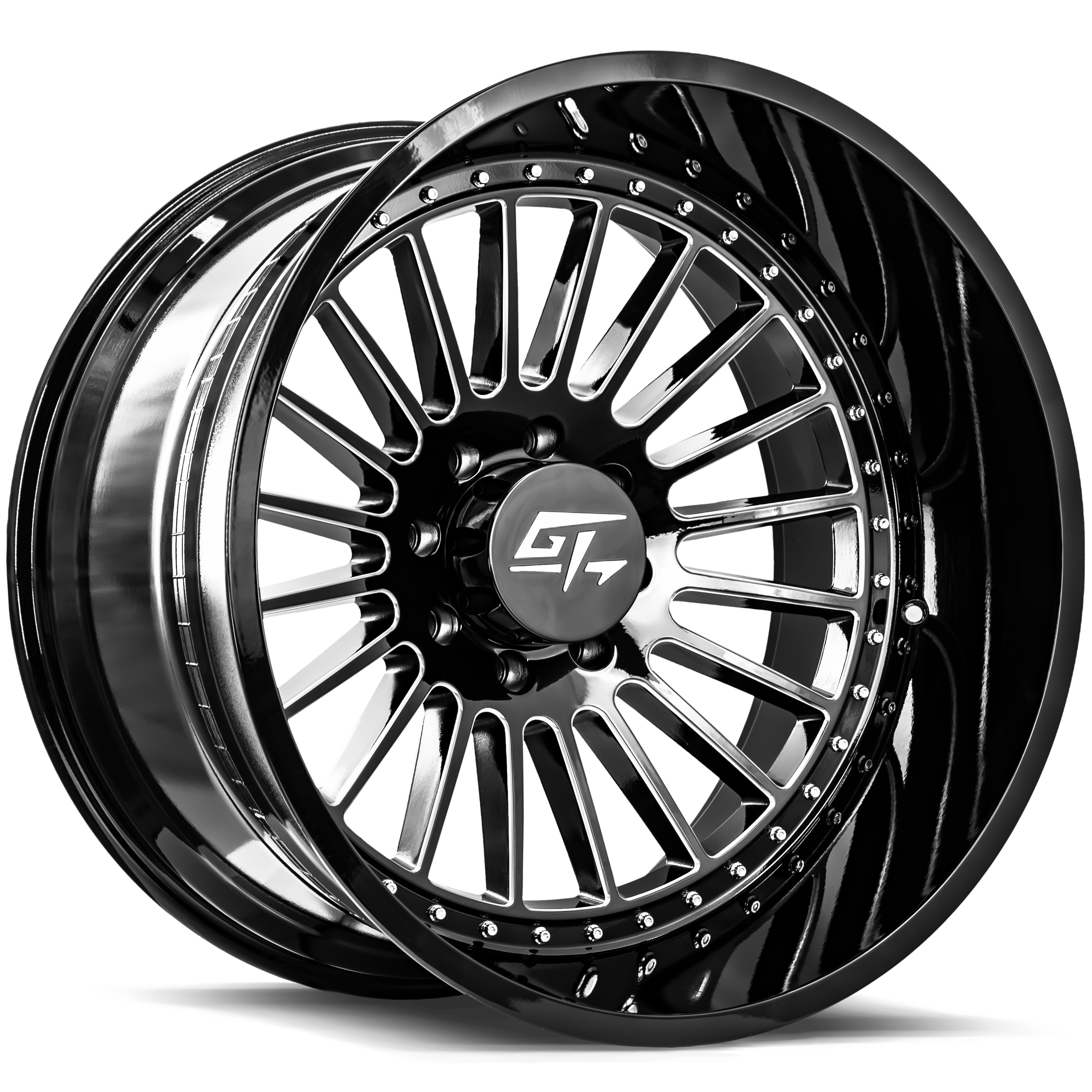 GT OFF-ROAD Strike 26x14 6x139.7 -76 Gloss Black Milled