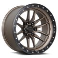 LOCK Krawler 20x10 6x139.7 -18mm Matte Bronze W/ Matte Black Ring