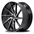 Armed Street .38 CAL 17x7.5 5x112  & 5x114.3 38 GLOSS BLACK MACHINED FACE