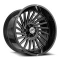 XF OFFROAD XF-239 24x12 5x127/5x139.7 -44 Gloss Black Milled