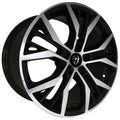 Bad Boy Wheels BBW713 17x7.5 5x112 offset 35 cb 57.1 Black & Machined Face