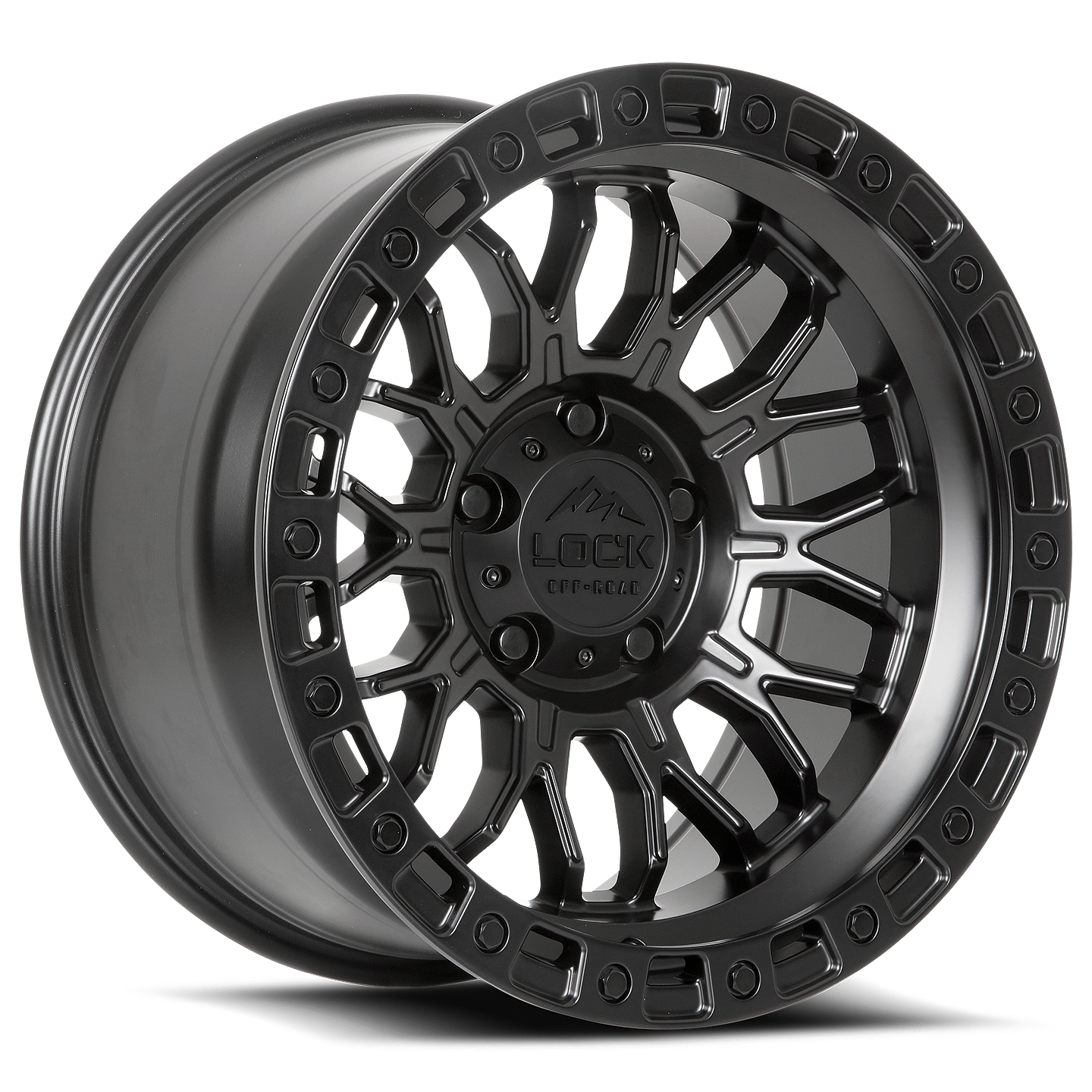 LOCK Combat 20x10 8x180 -18mm Matte Black