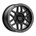 KMC MESA  Satin Black With Gloss Black Lip  17x8.5     +0      106.25  Conical