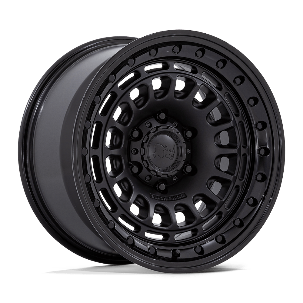 BLACK RHINO BR014 SAHARA  MATTE BLACK W/ GLOSS BLACK LIP  17x9     +0      71,5