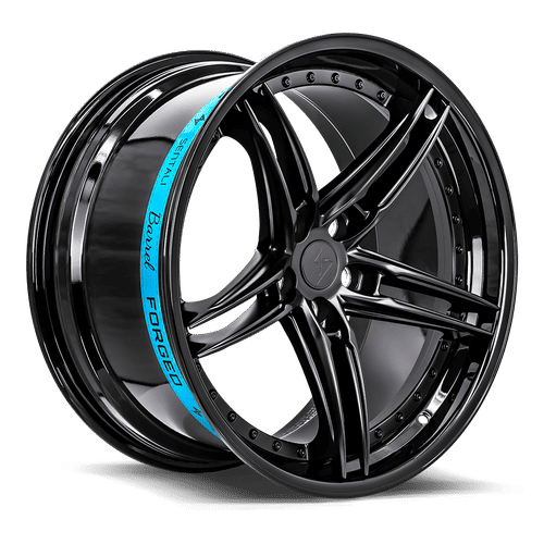 Sentali Barrel Forged SB3 20x9 5x112 35 Gloss Black Lip / Matte Black Centre