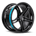 Sentali Barrel Forged SB3 19x9.5 5x120 25 Gloss Black Lip / Matte Black Centre