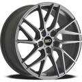 19x8.5 5x112 35/66.5 Euro Design Tech, Matte Gunmetal