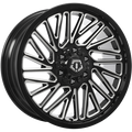 Tis 553 Noir lustré - Rebord usiné 20x9.0  6x135/6x139.7  Offset: -12  Hub: 106.