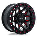 RTX Zion 20x9 5x127 offset -15 Hub 71.5 Noir et Rouge