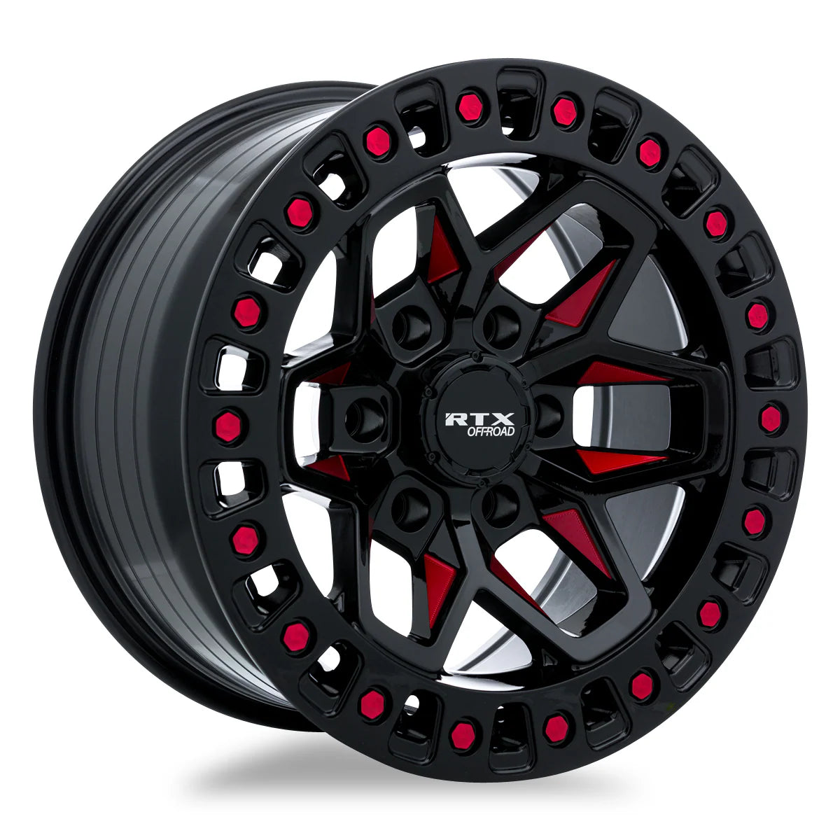 RTX Zion 20x9 5x127 offset -15 Hub 71.5 Noir et Rouge
