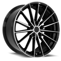 Sentali Recoil 20x9 5x120 offset 35 Gloss Black Machined Face
