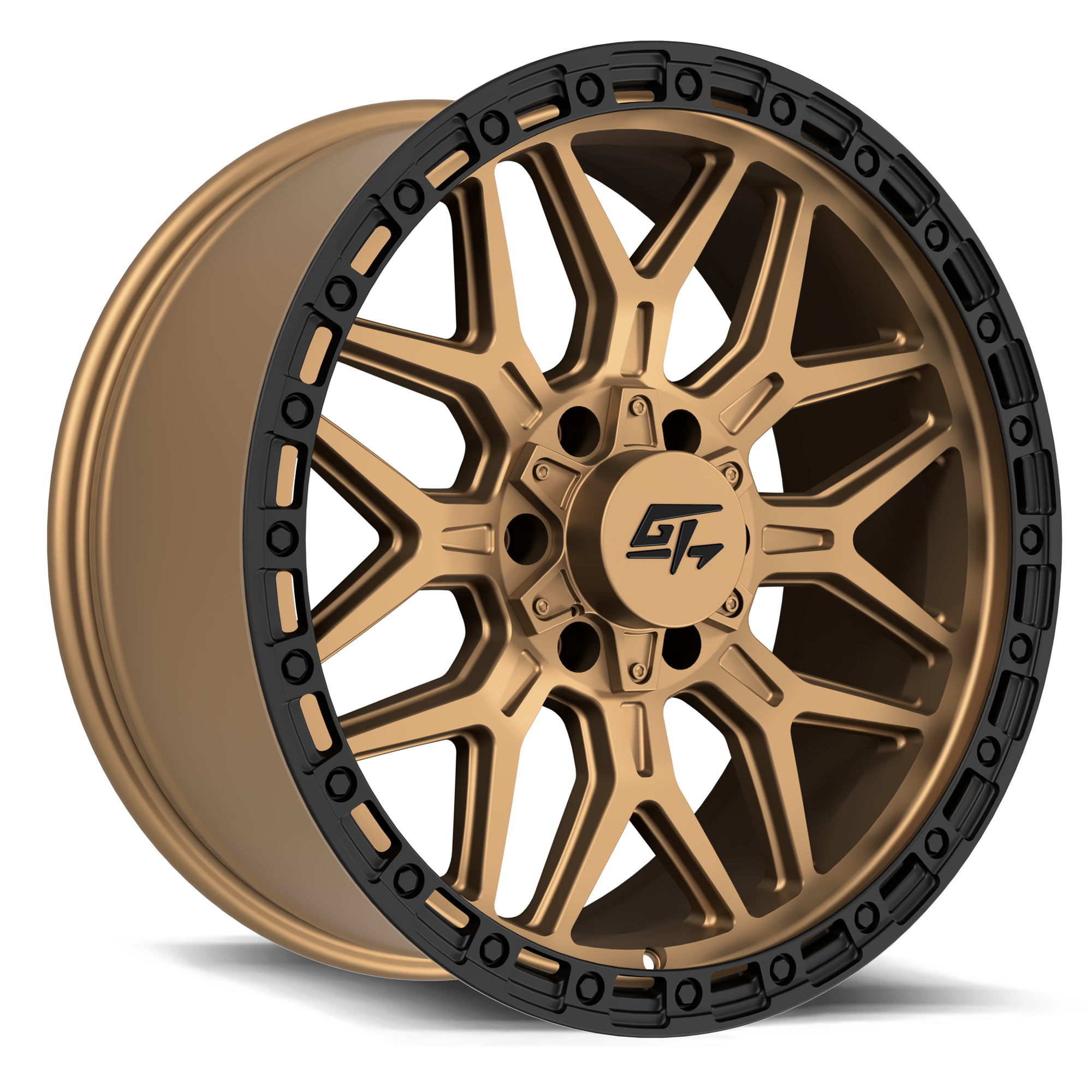 Revolt 18x9 6x135 / 6x139.7 +12 Matte Bronze with Black Ring