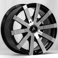 Armed Street OUTLAW 17x8 5x112|5x114.3|5x120 35 GLOSS BLACK MACHINED FACE