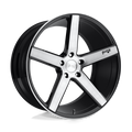 NICHE MILAN  GLOSS BLACK BRUSHED  22x9     +38      72.56  Conical     5X114.3