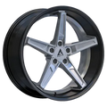 Armed Syndicate DON 74.1 20x9 5x112|5x114.3 35 GLOSS SILVER FACE + GLOSS BLACK L