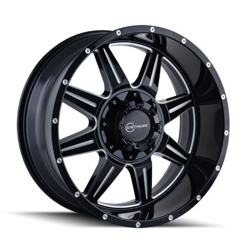 Enthuze Helix 18x9 5x139.7 / 5x150 Offset -12 cb 110 Noir & Machiné