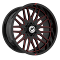 XF OFFROAD XF-240 20x9 5x127/5x139.7 0 Black Milled Red