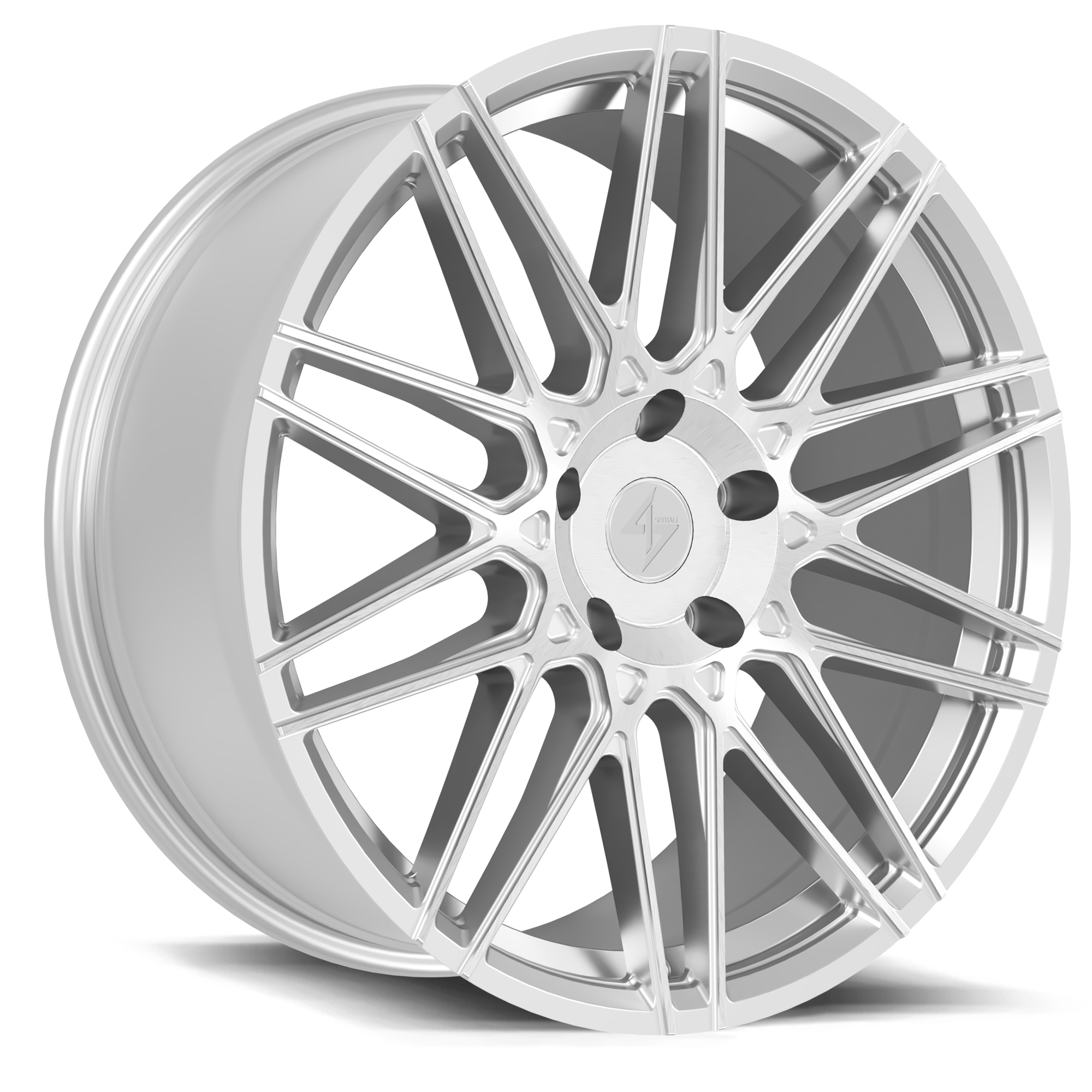 Sentali Drift 20x9 5x120 offset 35 Hyper Silver Diamond Cut
