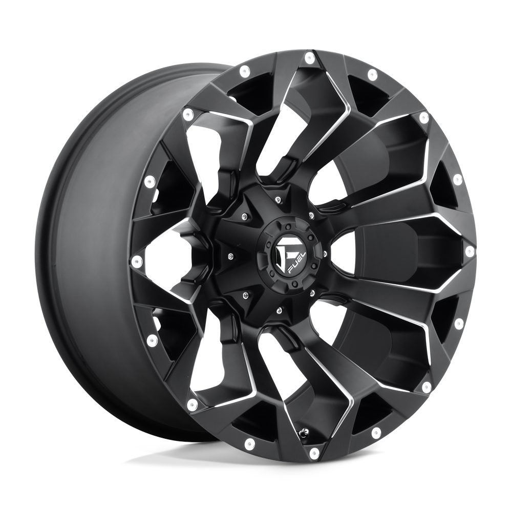 FUEL ASSAULT  Matte Black Milled  20x10     -18      110.1  5X139.7/5X150