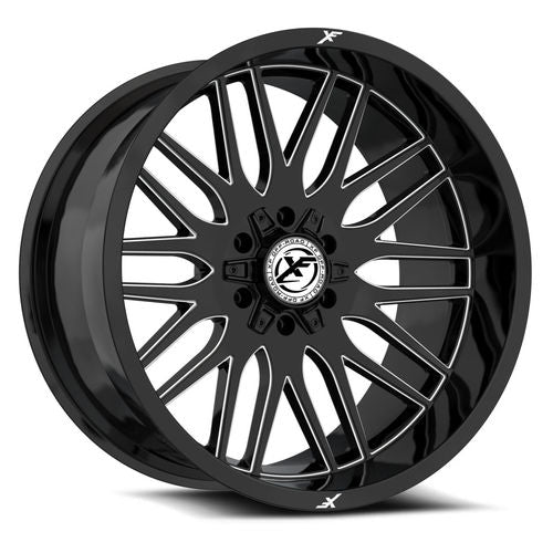 XF OFFROAD XF-240 22x10 6x135/6x139.7 -24 Gloss Black Milled