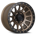 LOCK Yosemite 20x9 6x139.17 +18mm Matte Bronze W/ Matte Black Ring