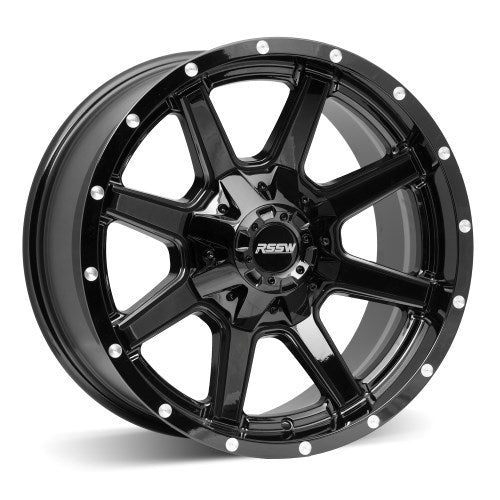 RSSW Titan 17x9 6x139.7 Offset - 5 Gloss Black