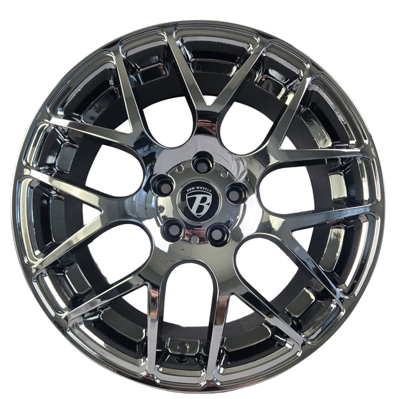 Bad Boy Wheels BBW595 17x7.5 5x112 offset 42 cb 66.6 Chrome Black
