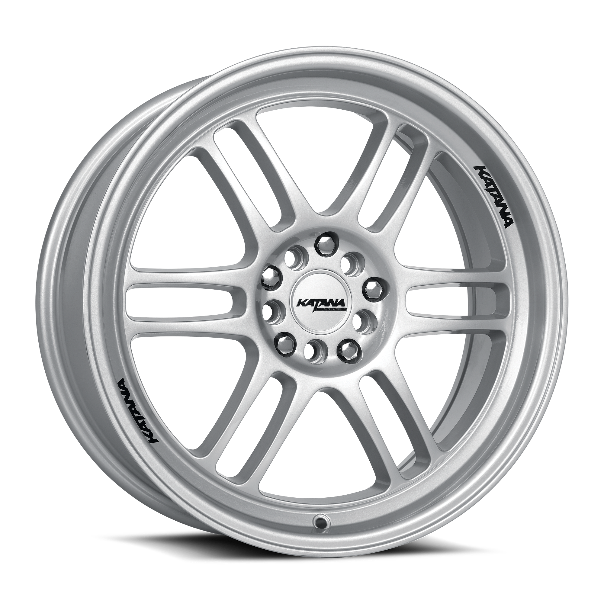 KATANA KR02 17x7.5 5x100 / 5x114.3 +40mm Gloss Sliver