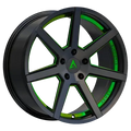 Armed Syndicate ASSASSIN 74.1 18x8 5x108|5x110 35 GLOSS BLACK + GREEN