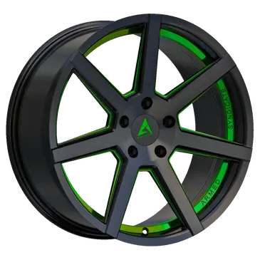 Armed Syndicate ASSASSIN 74.1 18x8 5x108|5x110 35 GLOSS BLACK + GREEN