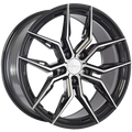 ELEGANZA Noir lustré - Façade machinée 18x8.0  5x120  Offset: 35  Hub: 67.1  Cha