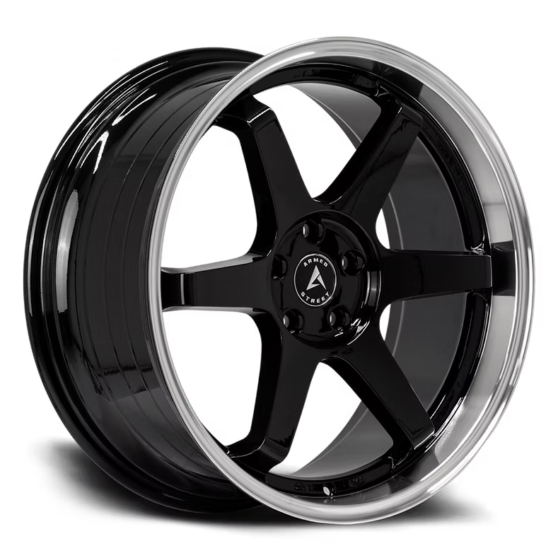 Armed Street VETERAN 16x7 5x108 5x110 5x112 5x114.3 35 GLOSS BLACK MACHINED
