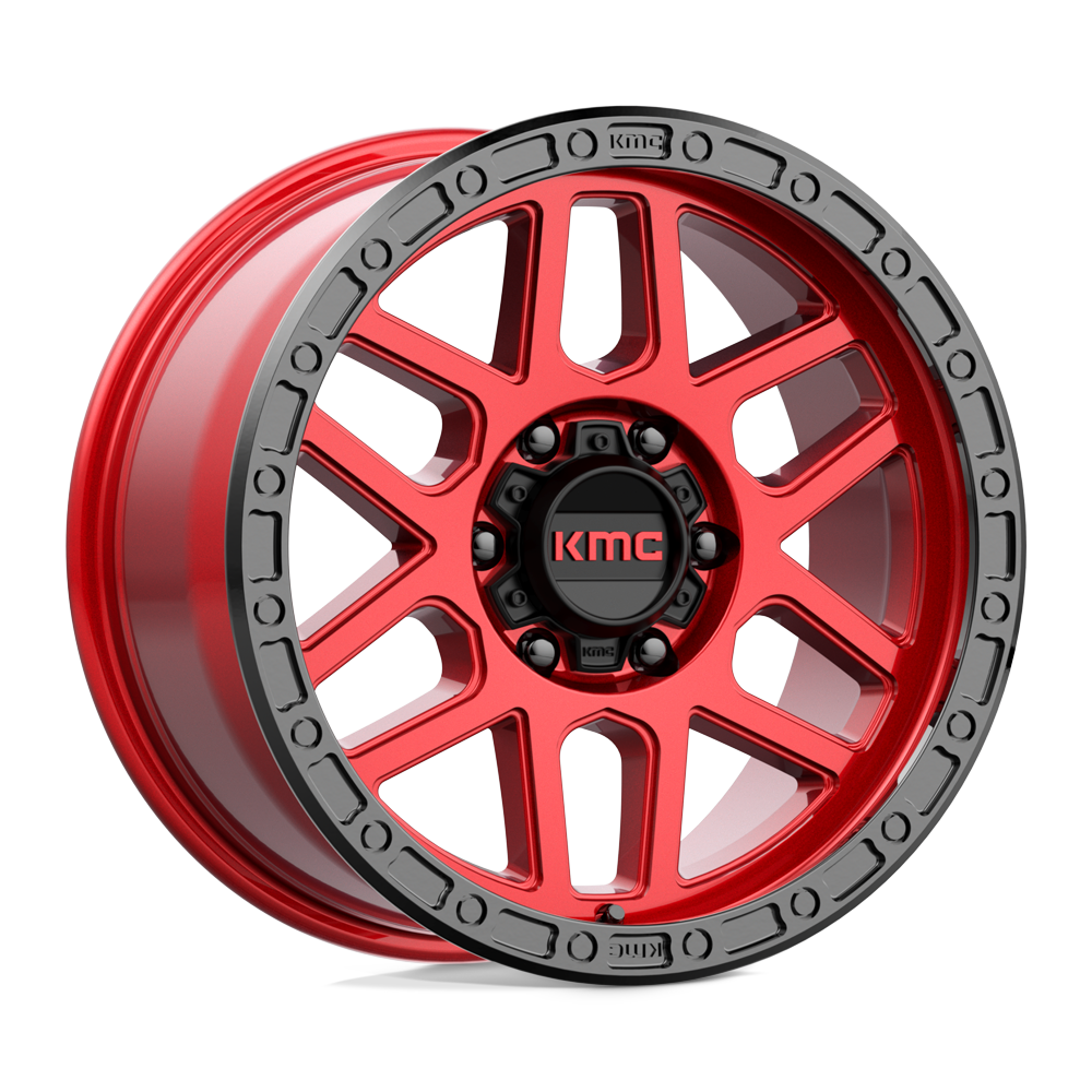 KMC MESA  Candy Red With Black Lip  18x9     +18      71.5  Conical     5X127