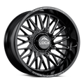 LOCK Xtreme Bandit 20x9 8x165.1 +0mm Gloss Black Milled