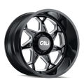 Cali Off-road SEVENFOLD Gloss black milled 20x10 -25 5x127mm 78.1mm