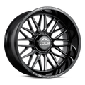 LOCK Xtreme Apex 20x9 5x127 / 5x139.7 +0mm Gloss Black Milled