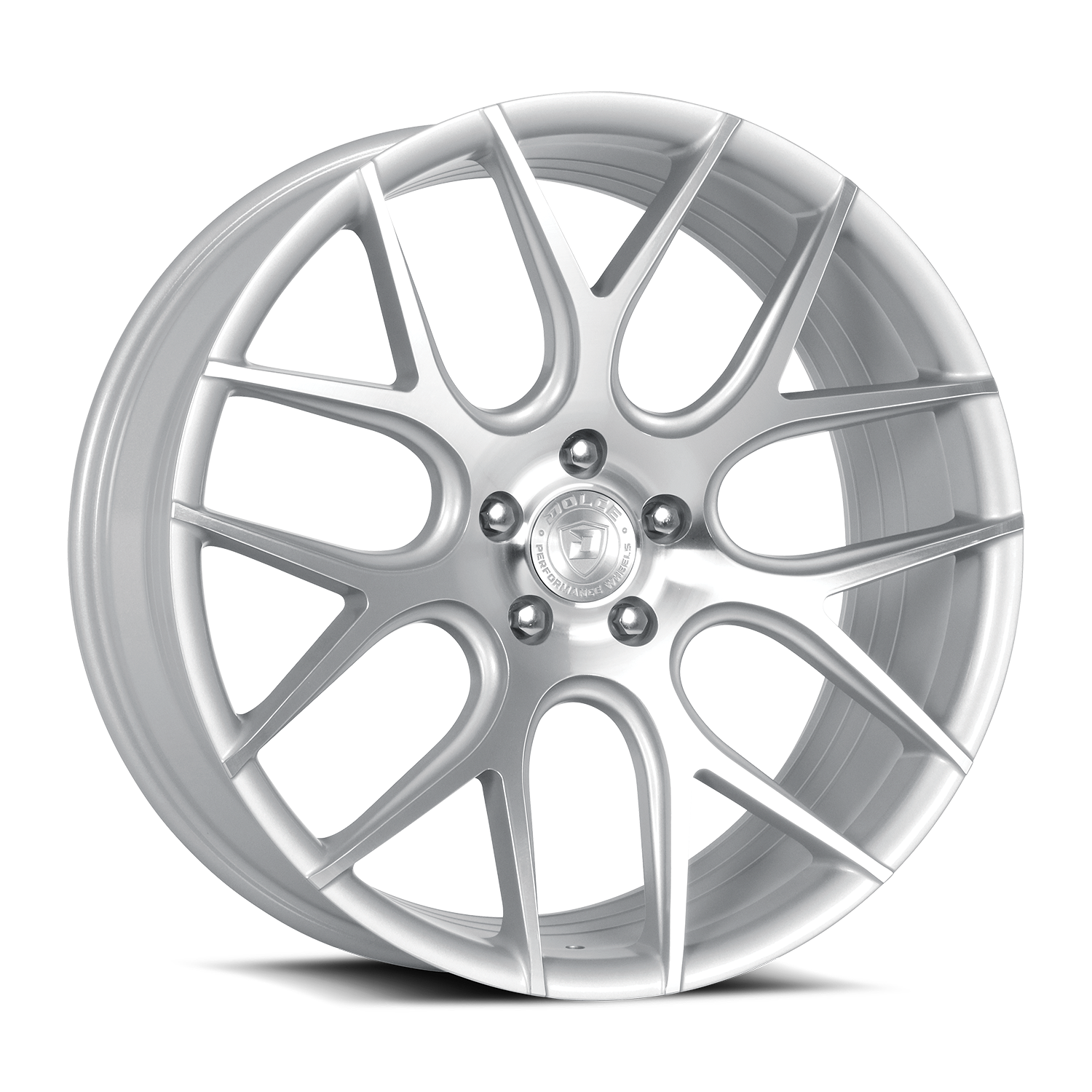 DOLCE Performance Monza 19x8.5 5x112 +28 Gloss Silver Machined Face